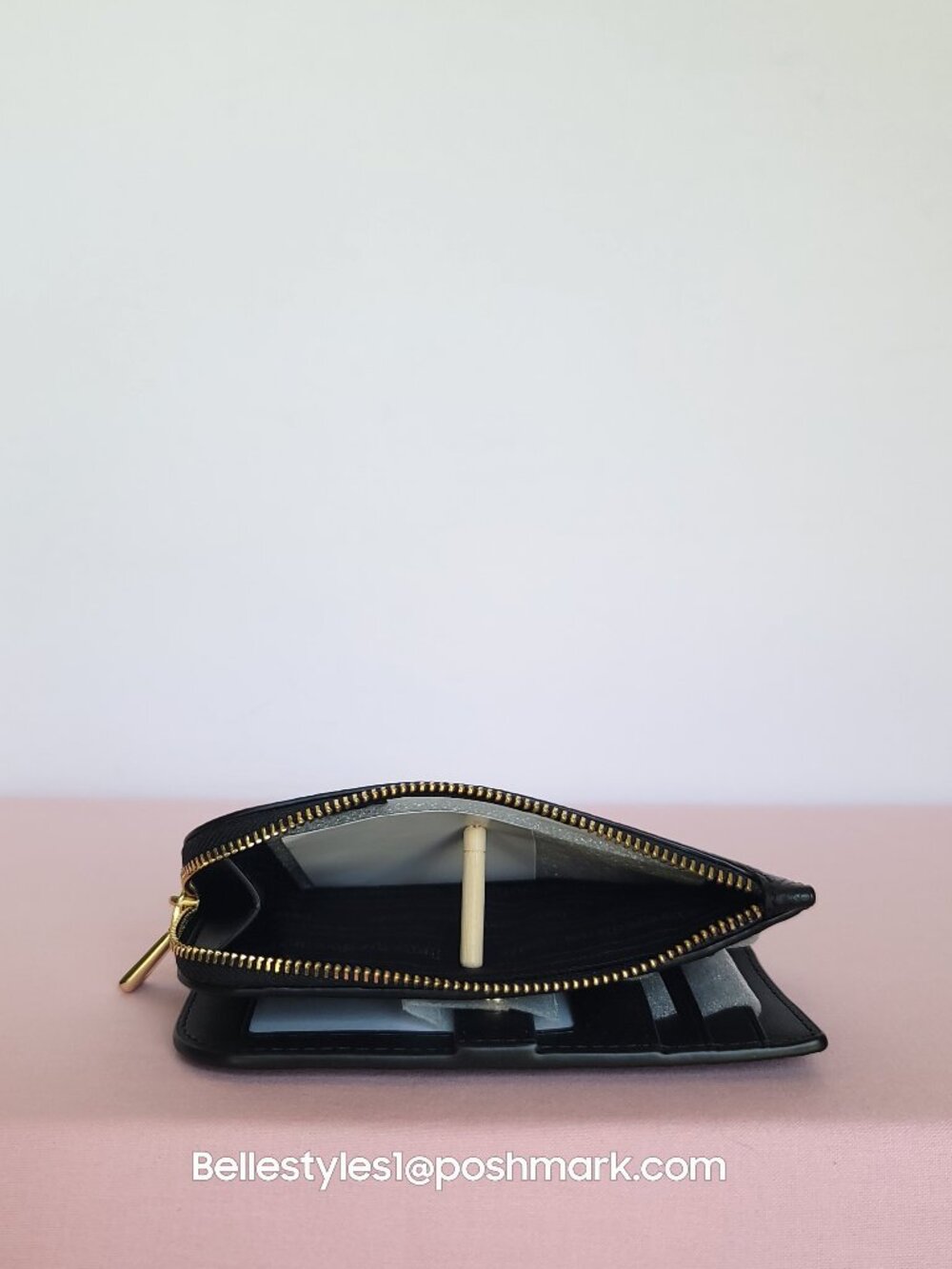 KATE SPADE Devin Pebbled Leather Small Bifold Wallet-Black color⭐ - Picture 12 of 16